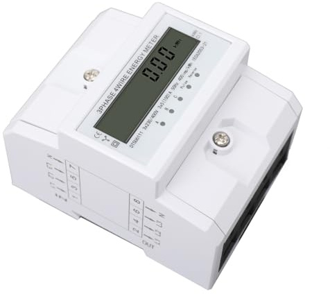 NICCOO Drehstromzähler 3-Phasen 4-Draht 100A Digitaler Stromzähler