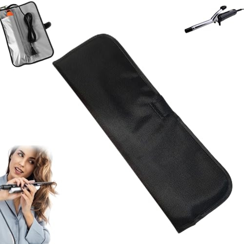 Tapis de protection contre la chaleur pour fer à friser, tapis de sécurité de protection contre la chaleur, étui résistant aux pinces de sécurité pour la plupart des fers à lisser (taille : 1 pochette