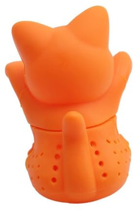 OUNONA Food-Grade Silicone Cat-Shaped Tea Infuser Easy Clean Tea Filter for Fine Slots Strainer Tool