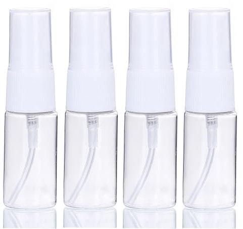 4 Stück 20ml Sprühflaschen Kleine,Tragbare Nachfüllbare Sprühflaschen,Transparente Leer Feinen Nebel Sprühflasche,Wiederverwendbare Reisesprayflasche für Haar, Aromatherapie und ätherisches Öl