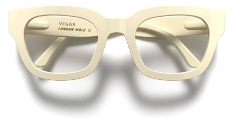 LONDON MOLE® Vegas gafas de lectura | Geniales lectores de forma cuadrada/rectangular/trapezoidal de gran tamaño | Hombre y mujer unisex | Bisagras de resorte