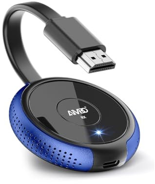 TIMBOOTECH Adaptateur d'affichage HDMI sans fil 5G, 4K @ 30 Hz Miracast Dongle écran miroir vidéo et récepteur audio pour ordinateur portable, PC, iPhone, iPad, tablette, Mac, Android, Windows vers