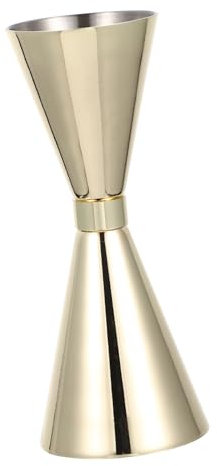 PHENOFICE Misuratore per Vino Ad Anello d'oro Misurino per Cocktail in Acciaio Inossidabile Dispositivo di Misurazione Compatto E Preciso