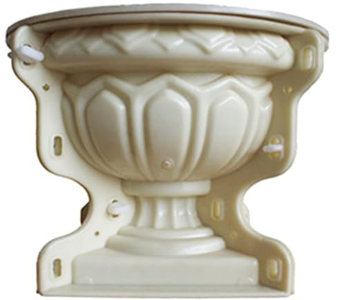 Molde grande para macetas de cemento, moldes de hormigón para suculentas, bonsái y jardín, molde de arcilla de cemento para hacer macetas creativas