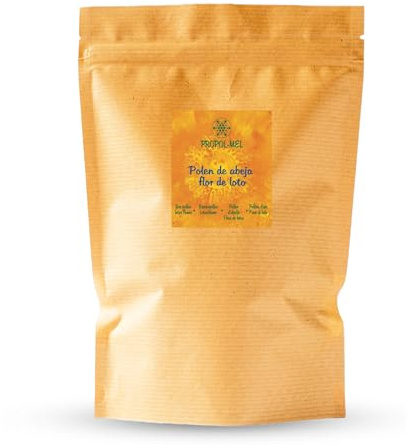 Propol-mel – Polline di Fiore di Loto 100% Naturale. 500 grammi – Da Api Libere da Residui. Fonte di Proteine, Aminoacidi, Lipidi, Vitamine e Minerali.