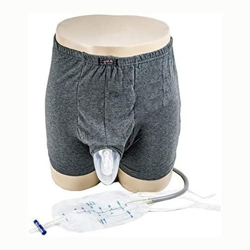 Pantaloni For Incontinenza Con Sacca Urina Indossabile For Uomo, 500 Ml Sacca Urina Riutilizzabile Da Gamba Uomo Imbuto Urina(S)