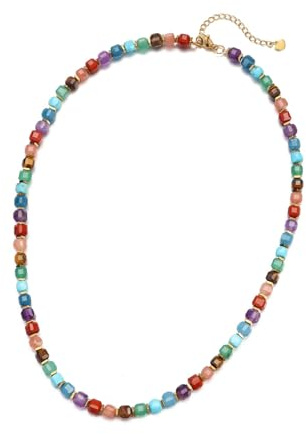 Zysta Chakra Kette Damen Echte Steine Heilsteine Perlenkette Glücksbringer Schmuck Talisman Spirituelle Geschenke