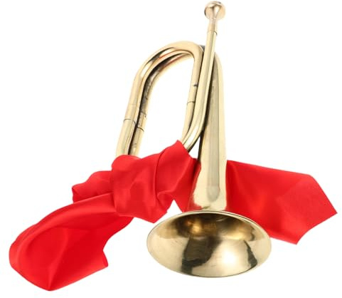 BCOATH Blechblasinstrument Trompete Anfänger Jungen Horn Mit Austauschbarem Mundstück Metallisches Marschblasinstrument Für Schulband Und Orchester