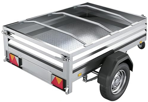Vehiwell Planen Bügel, Planenbügel Flachplanenbügel 100-145 cm | Universell Anhängerplanen Haltebügel, Langlebige & Rutschfeste Alu Bügel für Flachplane(3er-Pack)