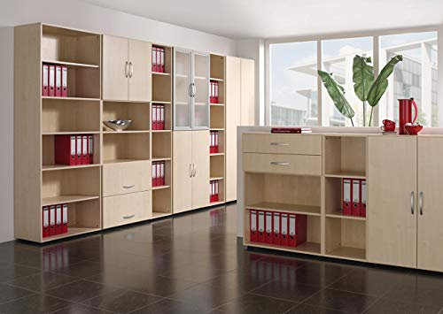 Gera Möbel S-381705-BU Hängeregistraturschubladen-Einsatz Mailand 1 OH für Korpusbreite 80 cm, buche