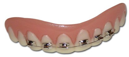 Lets Party By Billy Bob Teeth Billy-Bob Teeth - Braces / White - Size One - Size