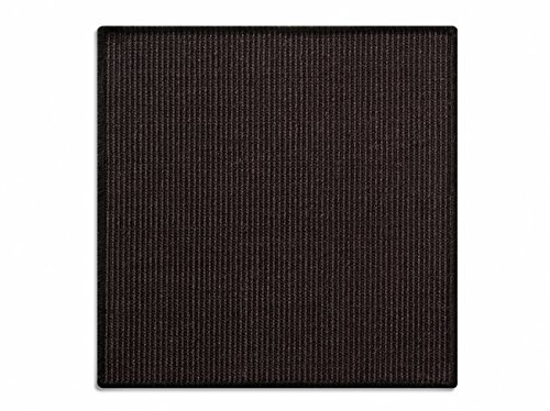 KARAT Sisal Fußmatte Teppich Vorleger Kratzteppich Katzenmöbel Kratzmatte Sisalmatte, widerstandsfähig & in vielen Farben und Größen erhältlich (50 x 50 cm, Schwarz)