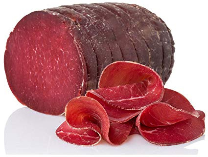 Bresaola Punta d’Anca Salumi Pasini | Hälfte | Glutenfrei, laktosefrei, milcheiweißfrei | Typisch italienisches Produkt | 1,8 kg | Zarter Geschmack