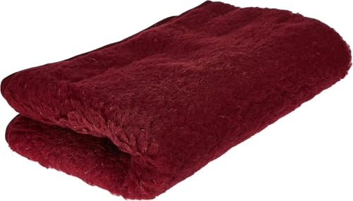 Schurwoll-Sessel- oder Sofaläufer, Bordeaux, Flor aus 100% Schurwolle, Maße ca. 160 x 50 cm