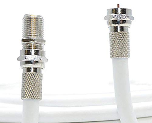 40M White Coax Cable For Virgin Media, Sky TV, Broadband Extension and Tivo & Superhub (40M, WHITE)