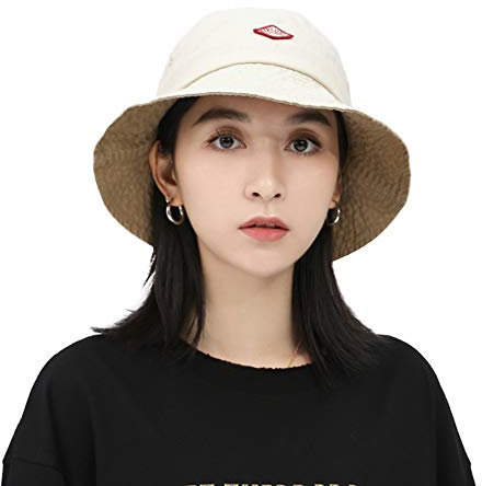 CLAPE Faltbar Anglerhut Einfarbig Bucket Hat Persönlichkeit Fischerhut Fishing Hat Freizeithut UPF50++ Sonnenhut Outdoor Hut fur Wandern Angeln, Beige