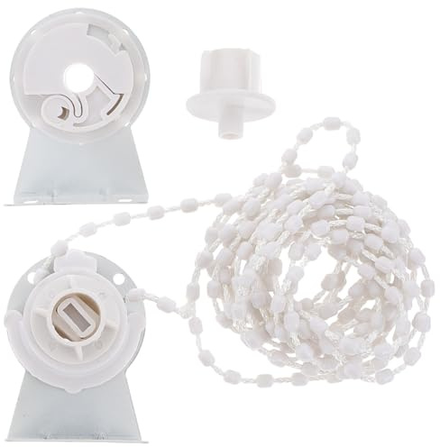 Homoyoyo Roller Blind Fittings, Roller Blind Clutch, Exterior Tube Roller Shade Clutch, 28mm Brackets for Replacement Spares Parts Repair Kit Complete with Plastic Brackets, Bead Chain