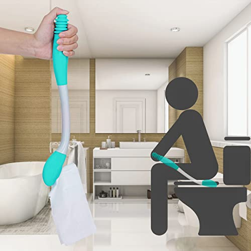 Essuie Fesse Aide aux Toilettes Pinces pour papier toilette - Easy Wipe Aide - Poignée longue portée facile à utiliser Aides à La Toilette Outils Les Personnes âgées et Femme Enceinte