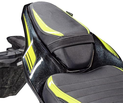 Funda para asiento de motocicleta asiento de pasajero alivio de presión de aire almohadilla de piel para pasajero compatible con K-awasaki Z900 Z 900 2017-2023 2018 2019 2020 2021 2022 (Trasero-Verde)