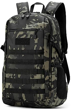 HUNTVP 30L Zaino Uomo Tattico Militare Zainetto Molle per Trekking Campeggio Escursionismo Ciclismo Viaggio Sport,30l-camo