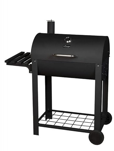 Grindi - Gartengrill Thomas mit Deckel, Thermometer und Asche-Schublade, Grillwagen & Mangal aus Metall für Garten & Outdoor - 97,5x52x114 - Holzkohlegrill Barbecue Grill