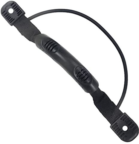 Toddmomy 4stücke PVC Kunststoff Boot Traggriff Mit Bungee Seitenmontage Für Kajak Und Kanus rutschfest Leicht Und Langlebig Installieren Ohne Schrauben Schwarz