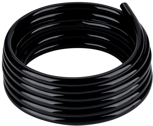 Black Vinyl Tubing 3/8” id - 50 Ft PVC Flexible Plastic Irrigation Hose