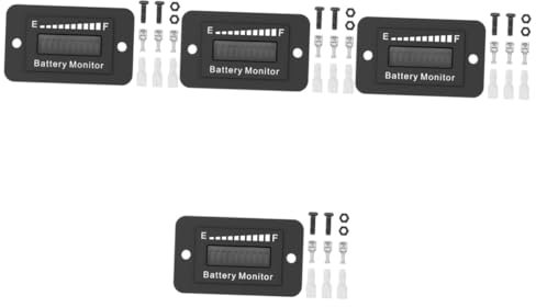 Hemobllo 4sätze Golfwagen Batteriemessgerät Mit Einstellbarem Spannungsbereich Geeignet Für Batterien Stilvolles Design Einfach Abzulesen Für Golfwagen Und Elektrofahrzeuge