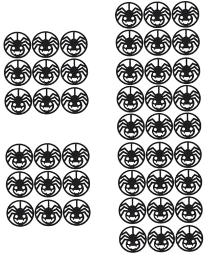 TOPBATHY 60 STK Halloween-Untersetzer Spinnennetzmatte Halloween-Partybevorzugung Halloween tischdeko Halloween-Party-Dekoration runde Tischsets hitzebeständige Tassenunterlage Filzstoff