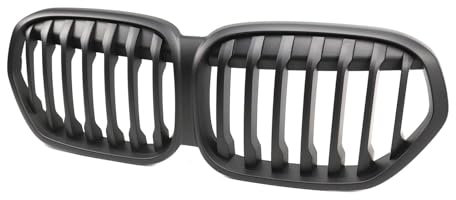 Kühlergrill für die Vordere Stoßstange des Autos, Kompatibel für BMW X1 F49 2020+, Kühlergrillabdeckung aus Netzgewebe für die Stoßstange,B-Matte Black