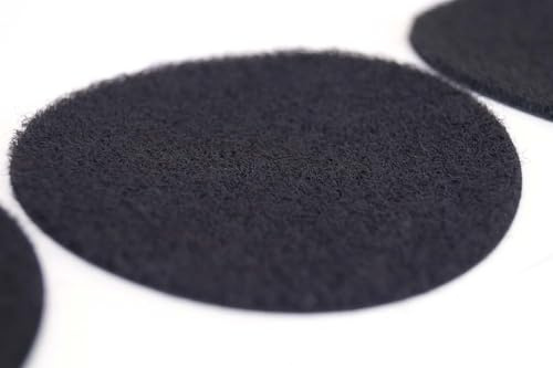 Flauschpad Fußmatten Klett Befestigung 80mm für BMW Mini Porsche Tesla Automatten Flausch Pads Stark selbstklebend, Ideal auch zum Nachrüsten Universell
