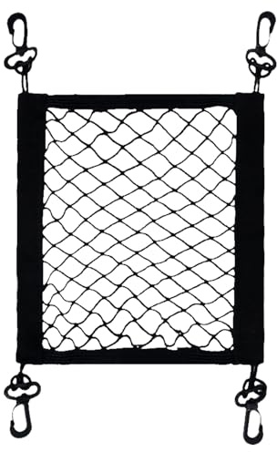 Motorcycle Cargo Net - Convenient Helmet Net Luggage Rack | Double Layer Cargo Net for Motorcycle Helmet Storage | Luggage Strap Rack Expansion Organizer Net Pocket for Motorbike Trike Cycle