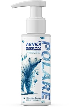 Gel Arnica Polare 100 ml - Effetto Glaciale con 5% di Mentolo, Diosmina e Olio di Menta - Allevia Muscoli Affaticati e Gambe Stanche - Made in Italy