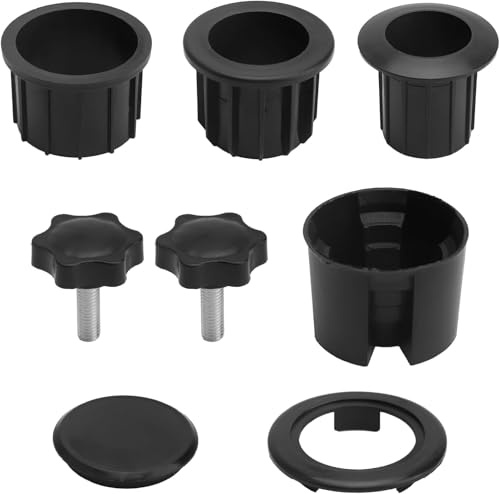 HENGBIRD 8 Piezas Anillos Reductores para Sombrilla, Reduzierringe für Schirmständer, Accesorios de Soporte de Paraguas, Repuesto para Base de Paraguas para Sombrilla de Granito y Casquillos de Suelo