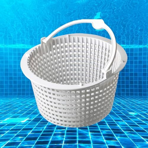 Générique Panier Skimmer Piscine,Panier Skimmer Piscine 18 Cm,Panier De Rechange pour Skimmer Standard,Préfiltre De Piscine avec Poignée pour Un Retrait Facile (1pc)