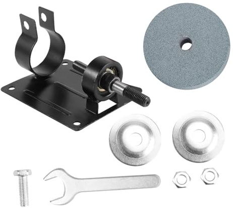 SOESFOUFU Base para Taladro Eléctrico Manual Soporte Fijo Metálico, Abrasiva Verde para Pulido y Afilado, Compatible Brocas hasta 13 Mm, Tamaño Portátil Adecuado para Trabajos De Precisión