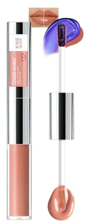 Lip Liner Stain Peel Off & Tinted Lip Oli, Doppelendiger Peel Off Lipgloss, Langanhaltender Wasserfest Formel, Leichtigkeit Non-stick Cup Lip Plumping Lippenstift, Hochpigmentiert Makeup für Frauen-02