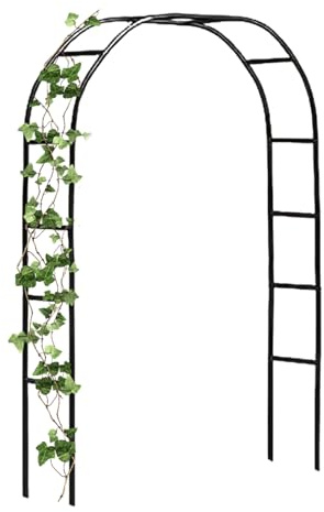 Da Giardino In Metallo - Robusta Struttura A Traliccio Per Esterni, Pergolato Floreale Decorativo, Supporto Per Piante Rampicanti | Elegante A Traliccio Per Rose, Viti, Ingresso Al Giardino,