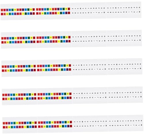 Cabilock 20 hojas Pestañas Adhesivas Alfabéticas Pequeñas Marcadores de Página de Colores Notas para Libretas y Archivos Separadores Reposicionables para Oficina y Estudio de Colores