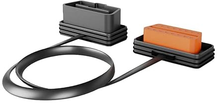 GPSauge OBD Verlängerungskabel (35 cm) – für digitales Fahrtenbuch Jammer.net OBD von GPSoverIP – OBD2 Verlängerung für Flexible, verdeckte Installation, Telemetrie & Diagnose kompatibel