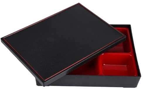 DHYUACN Caja De Madera Para Bento Caja de almacenamiento alimentos, fiambreras portátiles Bento, contenedor comida, caja madera, Picnic oficina
