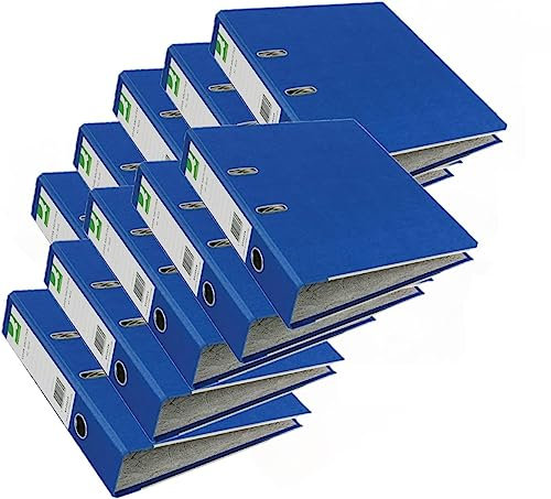 Q-Connect Lever Arch File Paperbacked A4 Blue (Pack of 10)