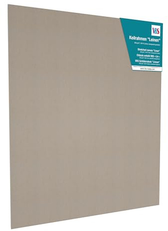 VBS Keilrahmen Leinen 30x40 cm Stabiler Malrahmen Robust 1.8 cm Stärke 40 x 50 cm