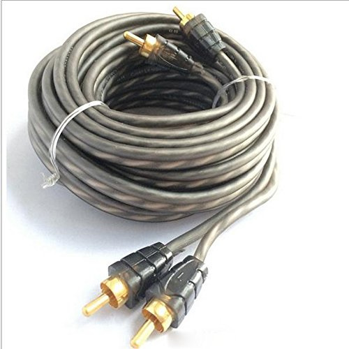 VIGORFLYRUN PARTS LTD 1 pcs 5 m Pur Câble en Cuivre Audio Amplificateur Audio Ensembles RCA À RCA Câble Audio Câble d'alimentation Fil D'enceinte