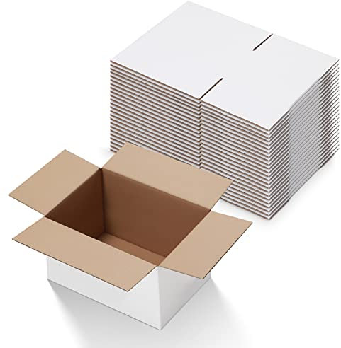 Calenzana Umzugskartons Umzugskartons, 25 Stück, 25,4 x 17,8 x 12,7 cm, weiß