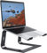 OMOTON Laptop Ständer, Notebook Ständer mit Belüftung, Universal PC Riser Ergonomisch Laptop Halterung Aluminium, passend für Laptops in 10-15,6 Zoll für MacBook Pro/Air, Schwarz