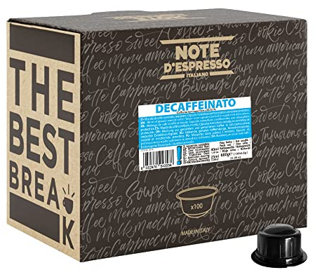 Note d'Espresso - Decaffeinato - Dosettes de Café - Compatible avec les Machines CAFFITALY* - 100 caps