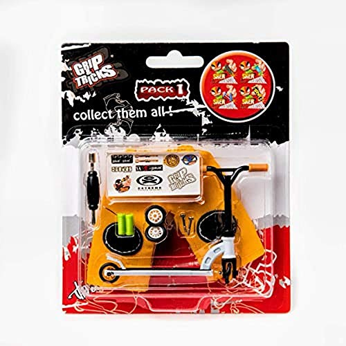 Finger Scooter Stunt Mini Scooter Pack 1, Vit/Svart/Orange