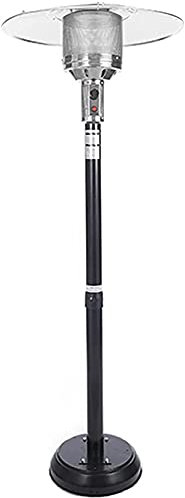 Calefactor para la terraza Calefactor exterior infrarrojos Calentadores de exterior Calentador de patio de gas Calentador de exterior portátil de altura ajustable Calentador de patio exterior de 4600