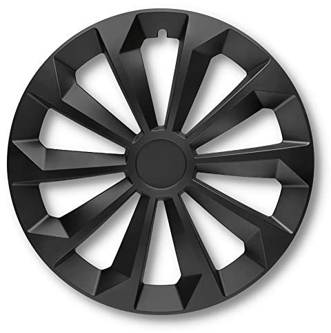 Albrecht 13 Zoll Radkappen schwarz matt für Stahlfelgen - Fame Radzierblenden aus hochwertigem Kunststoff - Langlebige Radblenden in originaler Albrecht Verpackung - Made in EU